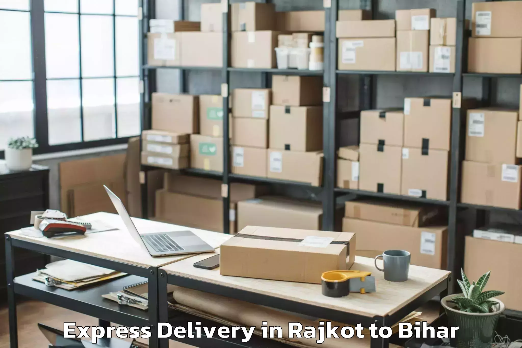 Book Rajkot to Rusera Express Delivery